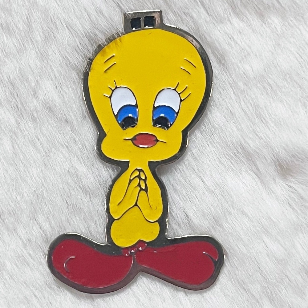 🔮 5/$25 Vintage Warner Brothers Looney Tunes Tweety Bird Pin